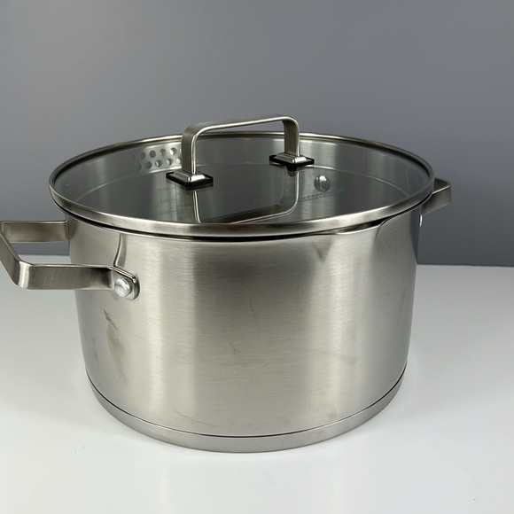 Masterclass Cookware 9.5" 6.2 qt Stock Pot and Lid Casserole Stainless Steel NEW - Picture 8 of 10